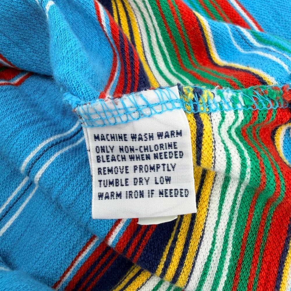 Vintage Polo Ralph Lauren Serape Blanket Stripe Southwestern Style Polo Shirt M - Picture 5 of 7